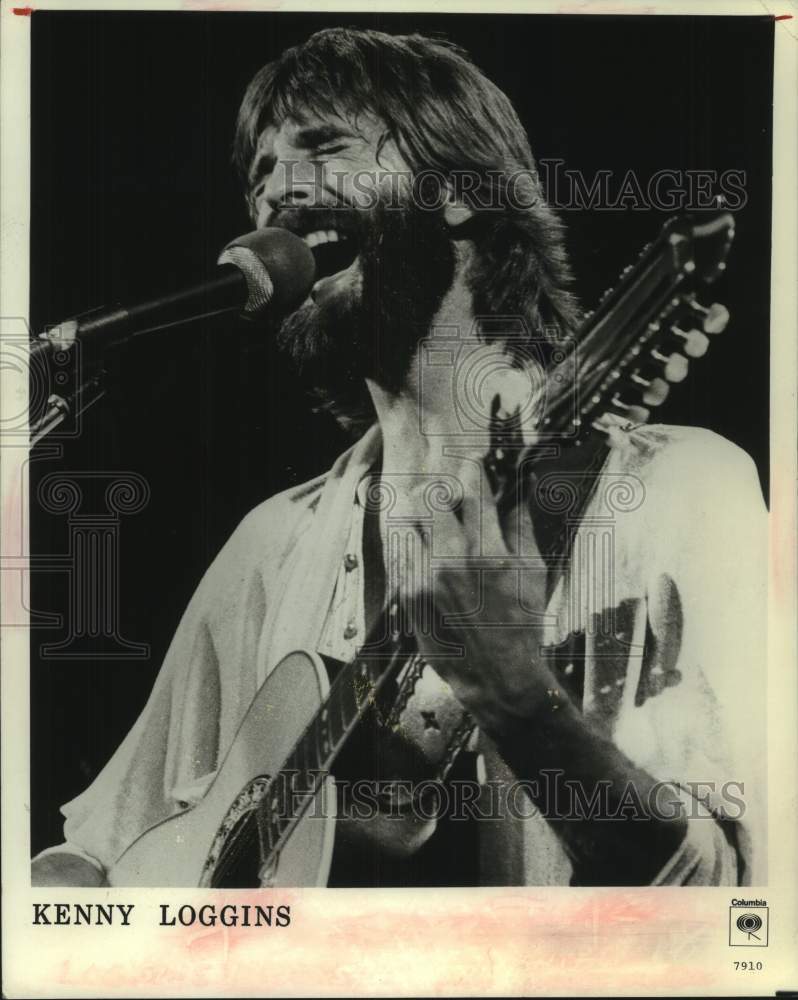 1980 Press Photo Columbia Records recording artist Kenny Loggins - Historic Images