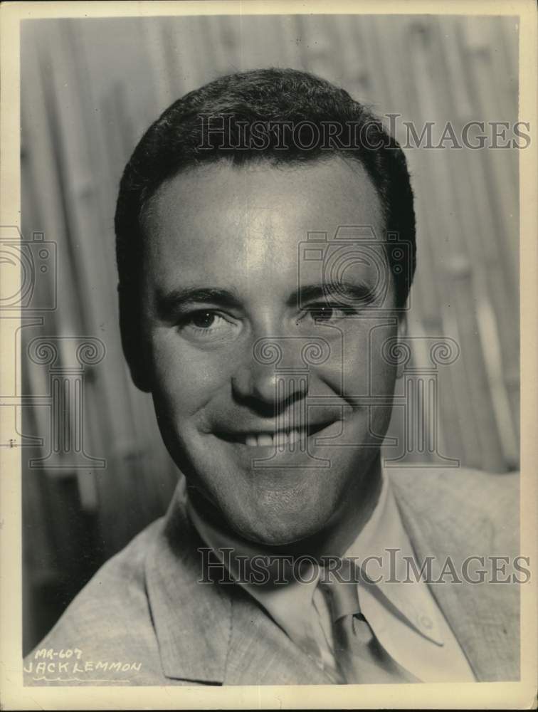 1955 Press Photo Actor Jack Lemmon - Historic Images