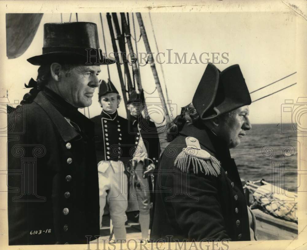 1962 Press Photo Robert Ryan &amp; Peter Ustinov in &quot;Billy Budd&quot; - Historic Images