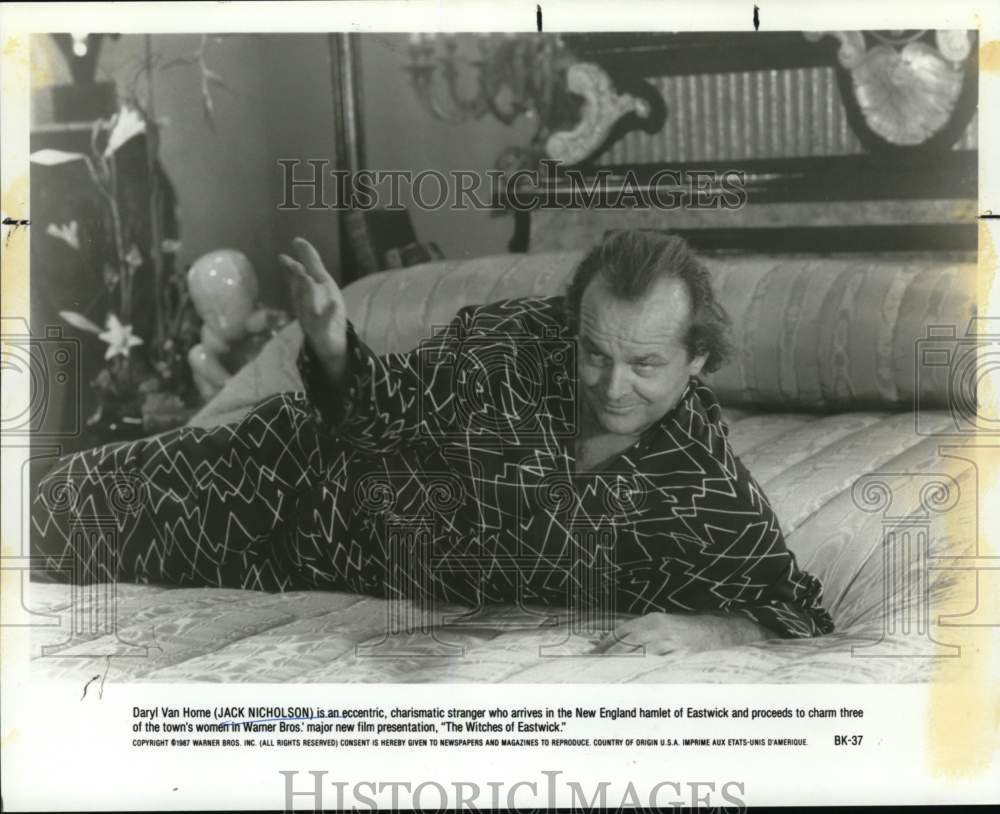 1987 Press Photo Jack Nicholson as Daryl Van Horne in &quot;The Witches of Eastwick&quot; - Historic Images