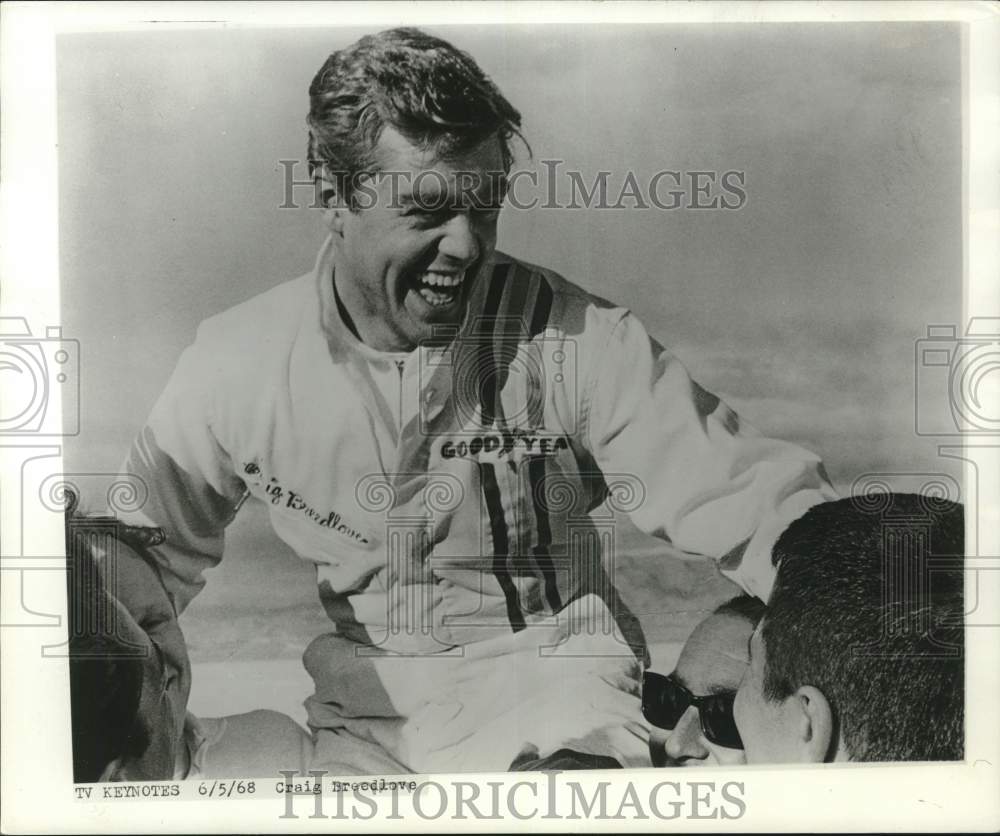 1968 Press Photo Race driver Craig Brredlove - tux06860 - Historic Images