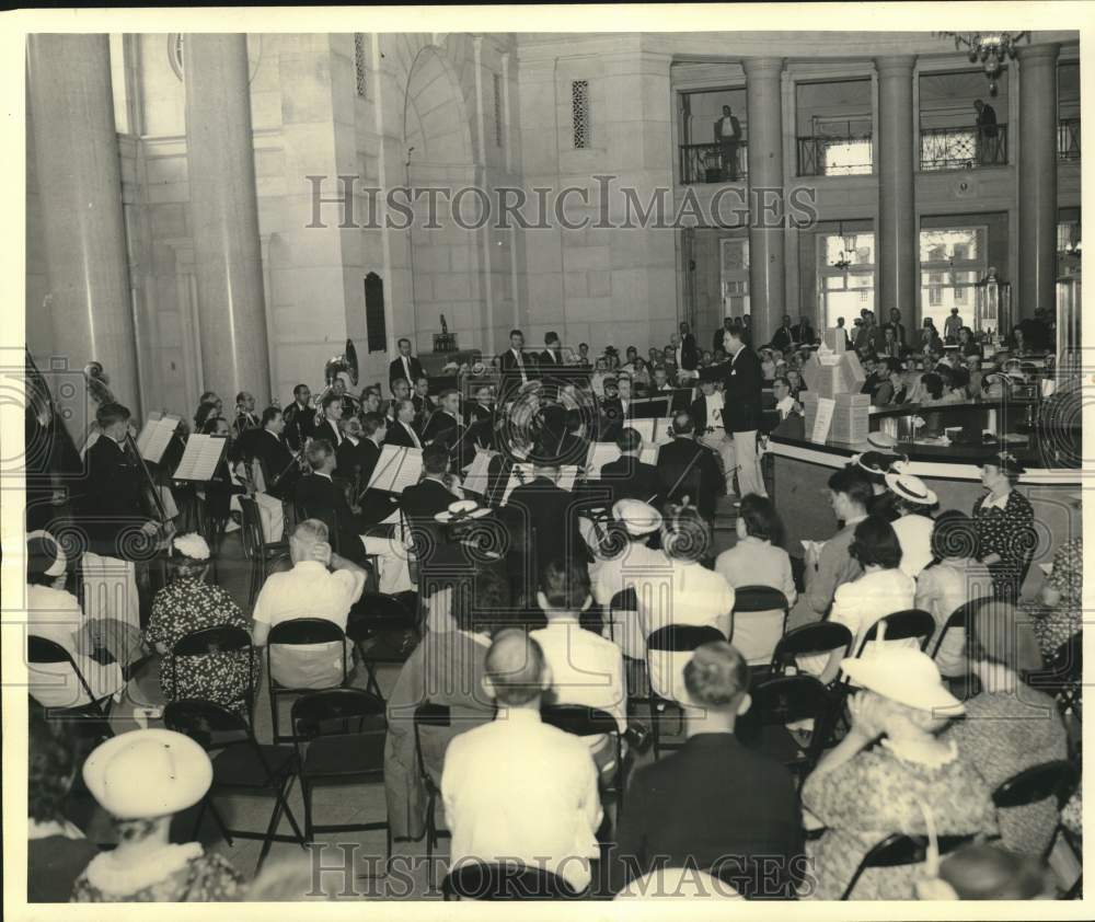 1938 Press Photo The Knickerbocker Orchestra Concert at the Saratoga Spa- Historic Images