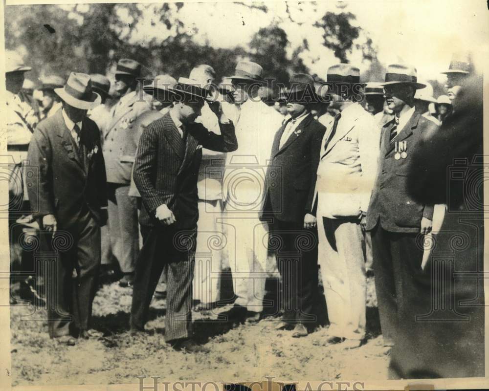 1931 Press Photo The Prince of Wales at War Veteran Review in Kingston, Jamaica- Historic Images