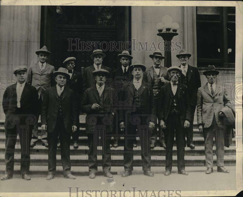 1928 Press Photo Jury members for Albany, New York trial of Florence E.S. Knapp- Historic Images
