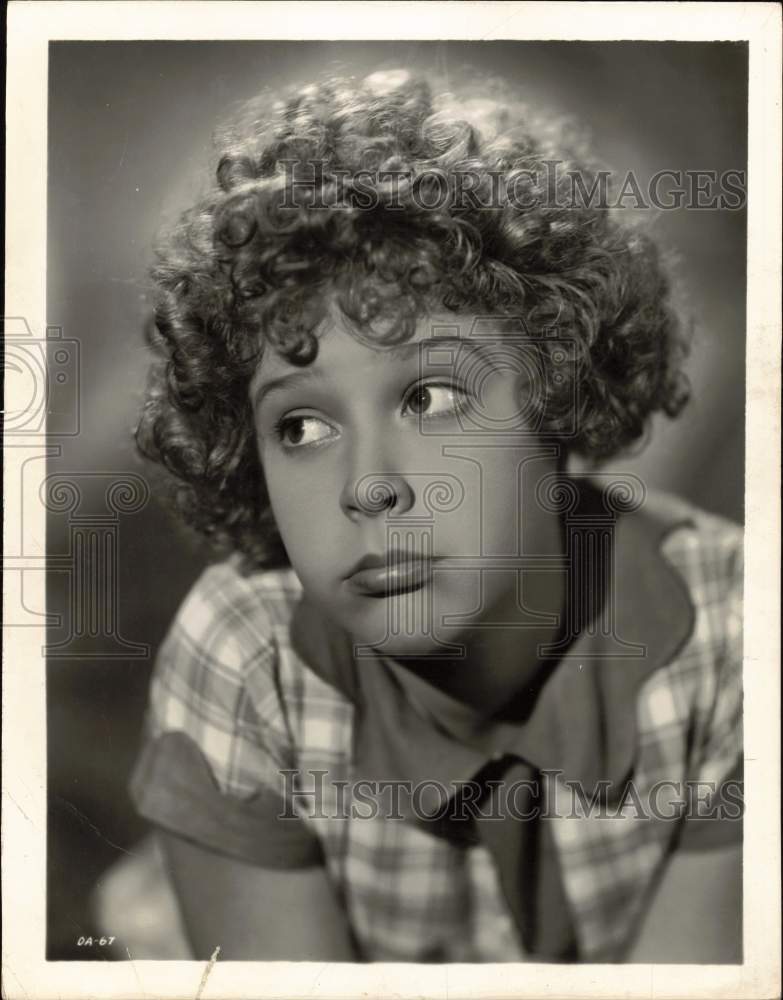 1932 Press Photo Actress Mitzi Green in &quot;Little Orphan Annie&quot; - tux10876- Historic Images
