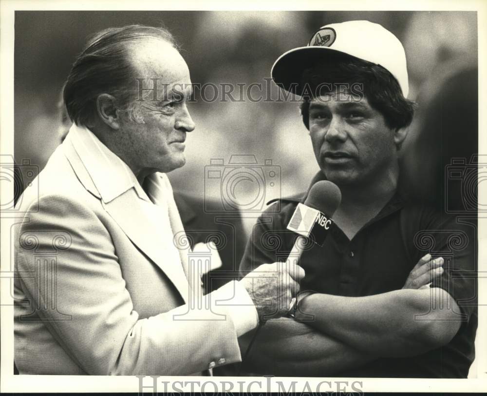 1979 Press Photo Comedian Bob Hope with Golfer Lee Trevino at "Desert Classic" - Historic Images
