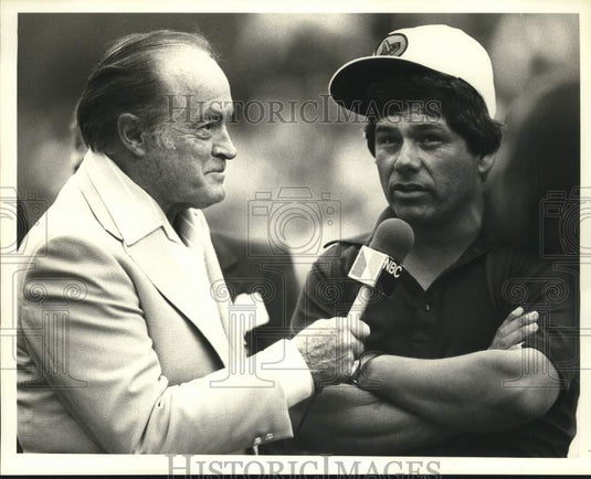 1979 Press Photo Comedian Bob Hope with Golfer Lee Trevino at 